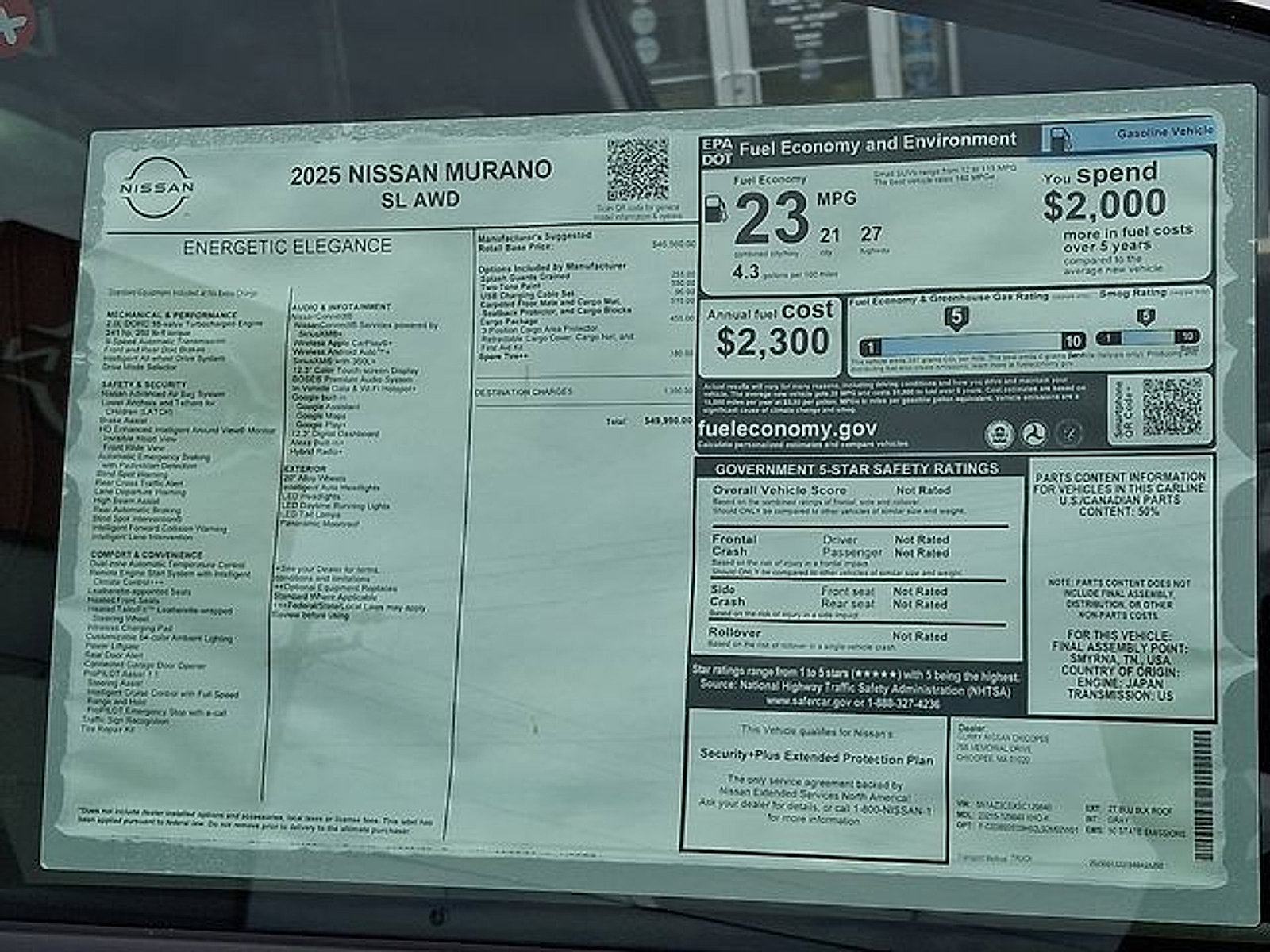 New 2025 Nissan Murano SL w/ Cargo Package AWD/4WD image 20