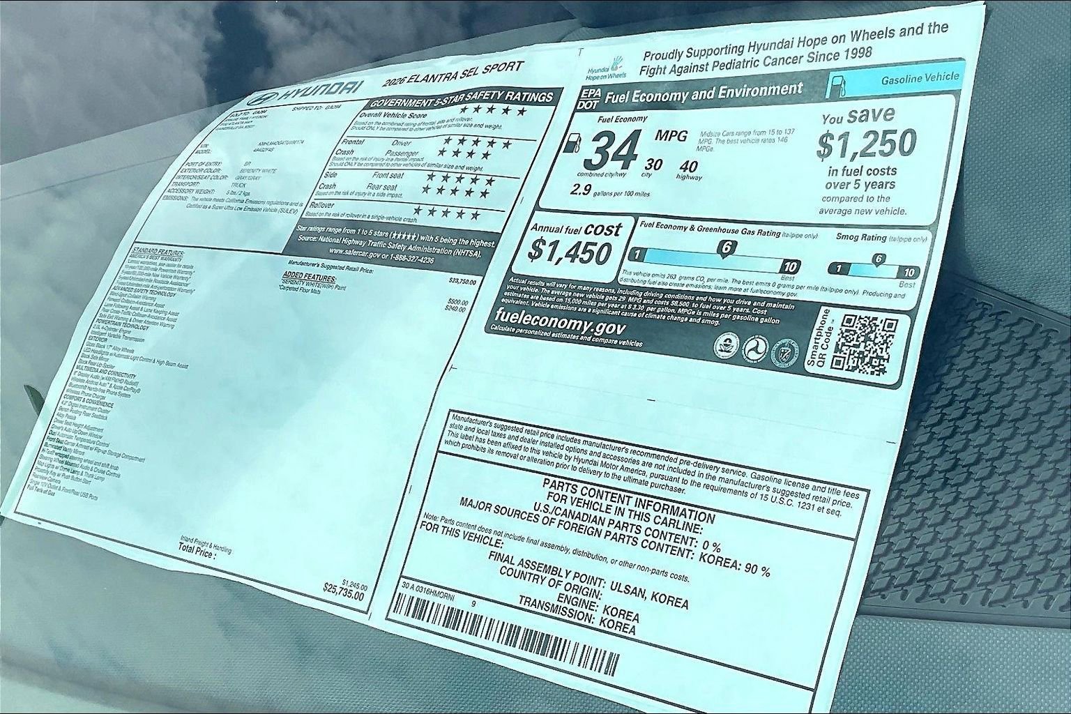 New 2026 Hyundai Elantra Sport image 14