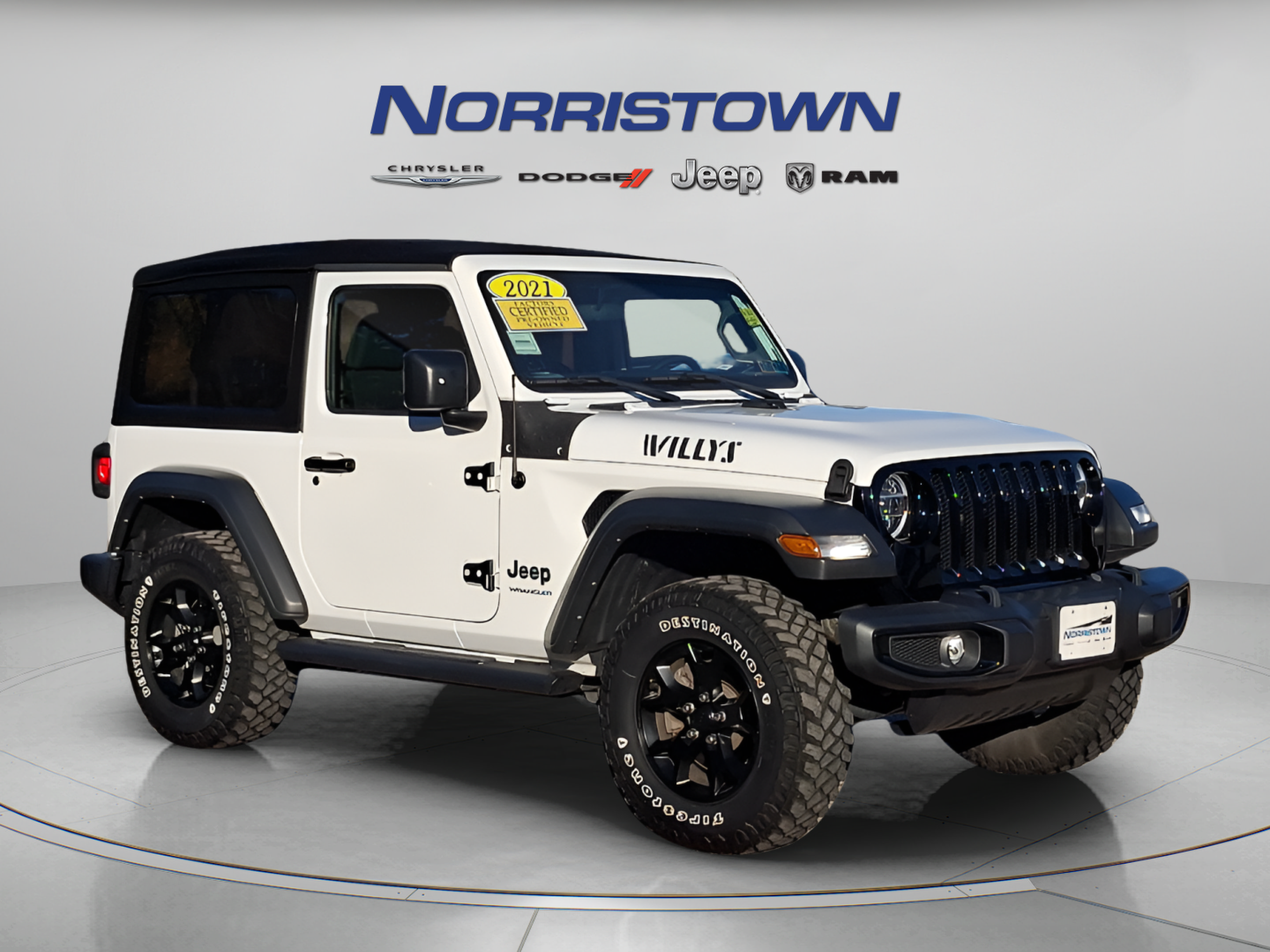 Certified 2021 Jeep Wrangler Sport AWD/4WD image 1