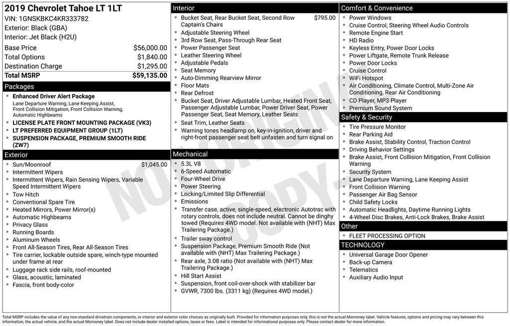 Used 2019 Chevrolet Tahoe LT image 4