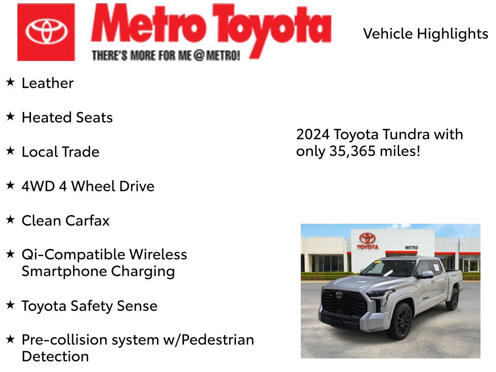 Used 2024 Toyota Tundra SR5 w/ TRD Sport Premium Package AWD/4WD image 8