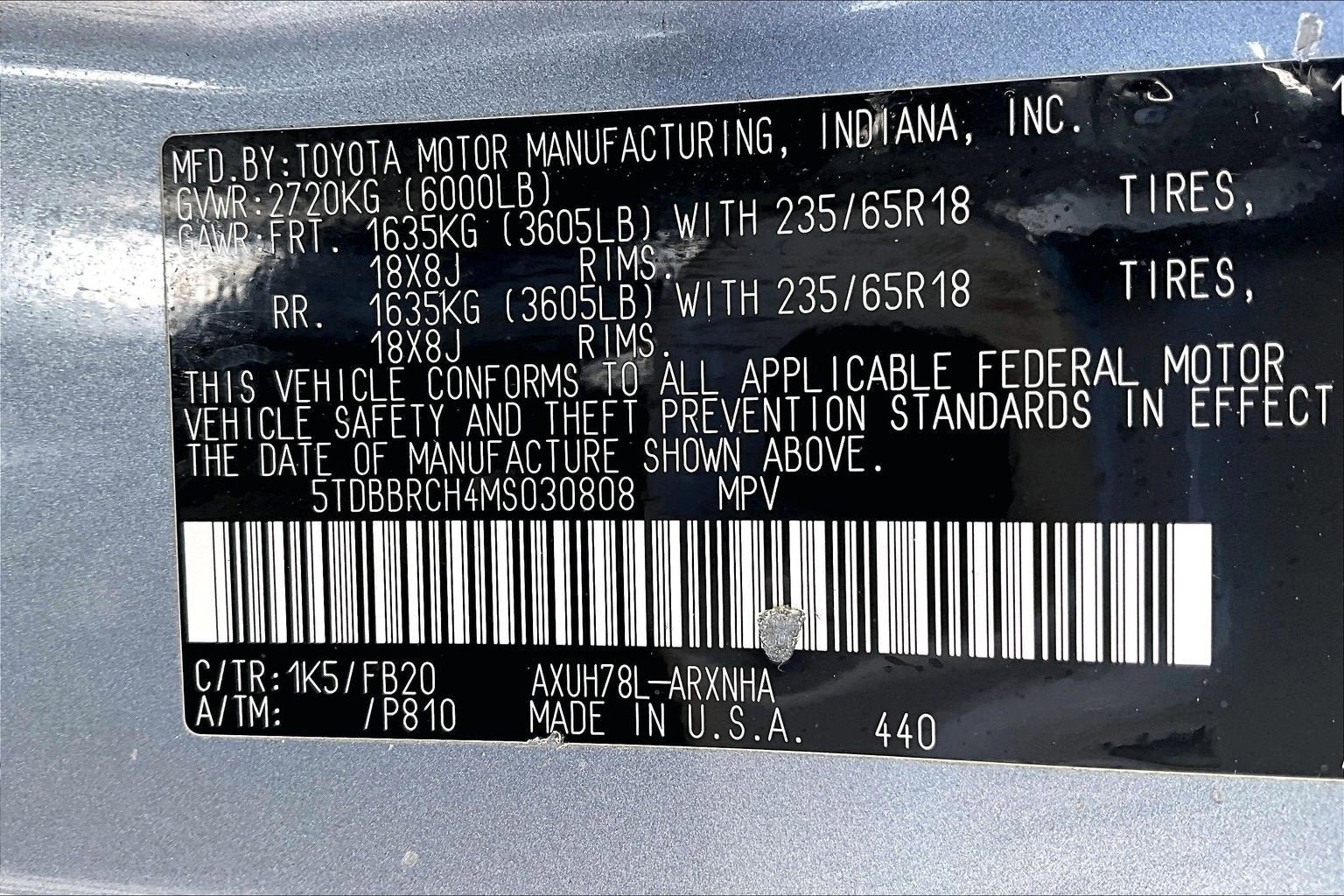 Used 2021 Toyota Highlander LE AWD/4WD image 30