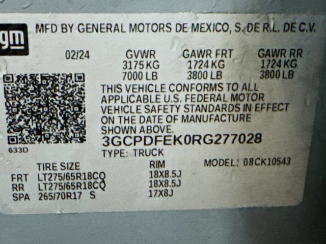Used 2024 Chevrolet Silverado 1500 LT Trail Boss w/ Protection Package AWD/4WD image 32