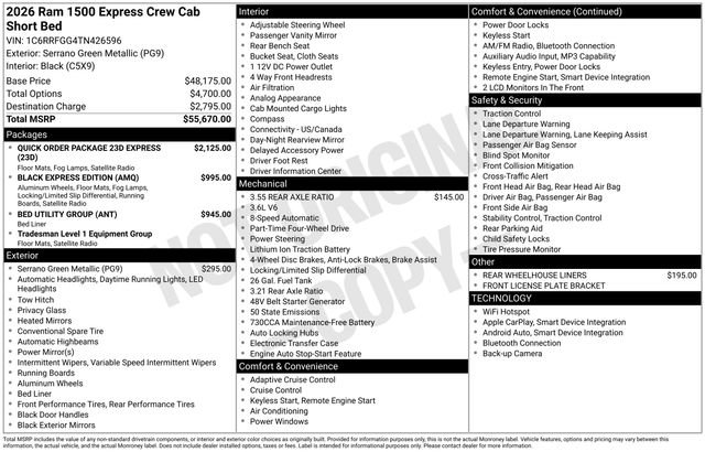 New 2026 RAM 1500 Express AWD/4WD image 4