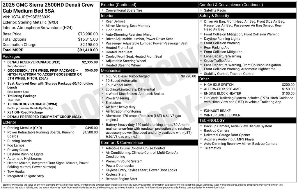 Used 2025 GMC Sierra 2500 Denali w/ Denali Reserve Package image 10