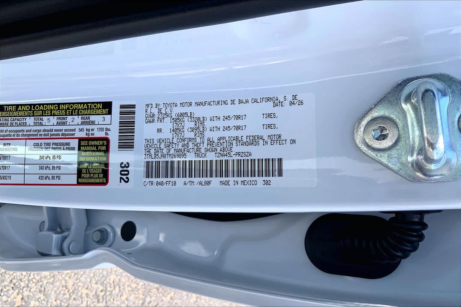 New 2026 Toyota Tacoma SR5 AWD/4WD image 21