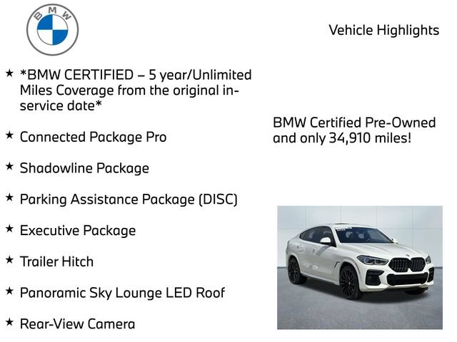 Used 2023 BMW X6 M50i w/ Executive Package AWD/4WD image 11