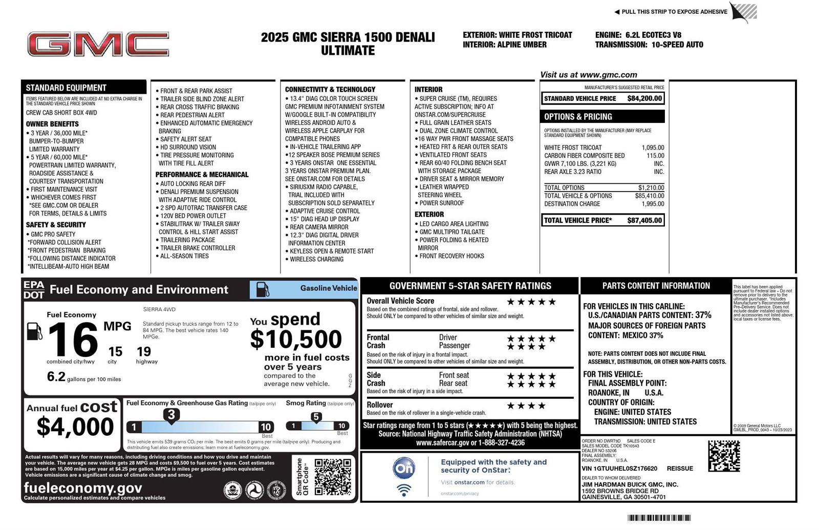Certified 2025 GMC Sierra 1500 Denali Ultimate image 16