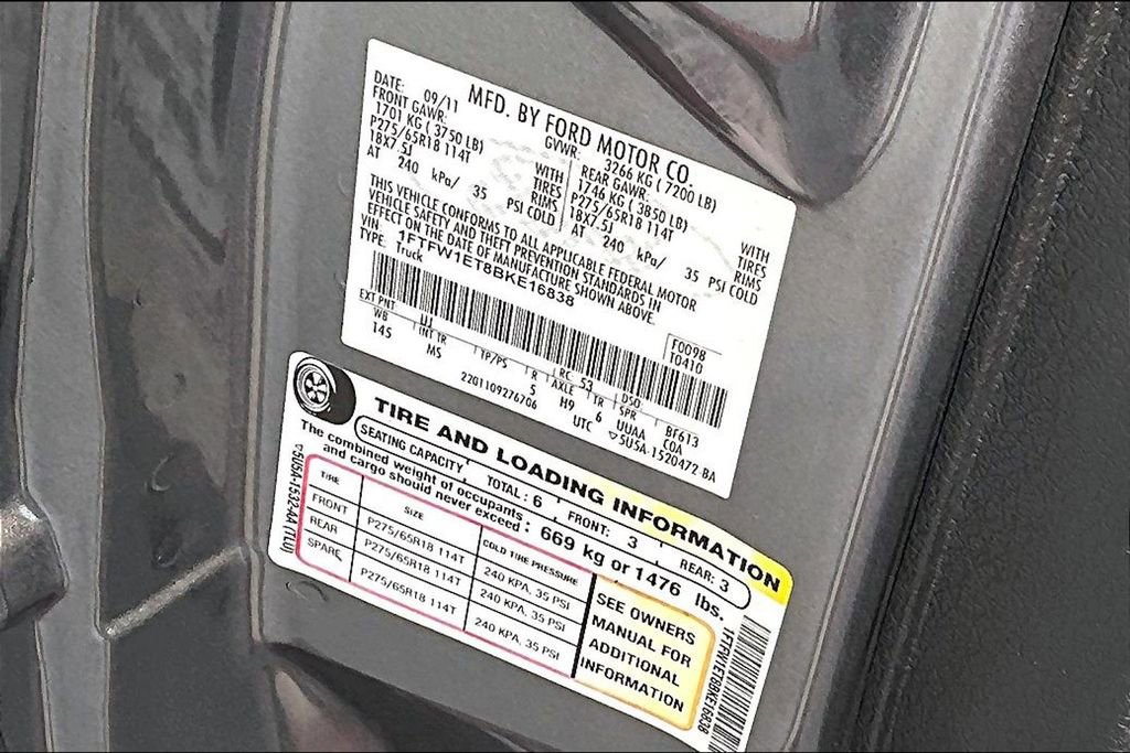 Used 2011 Ford F150 XLT w/ XLT Chrome Pkg AWD/4WD image 18