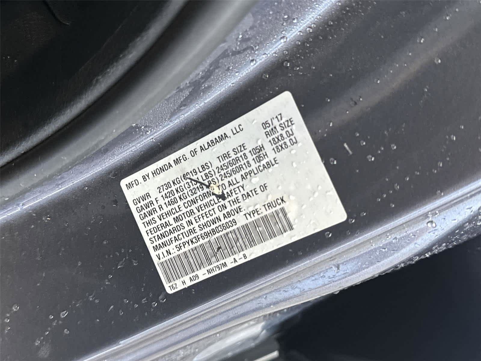 Used 2017 Honda Ridgeline RTL-T image 32