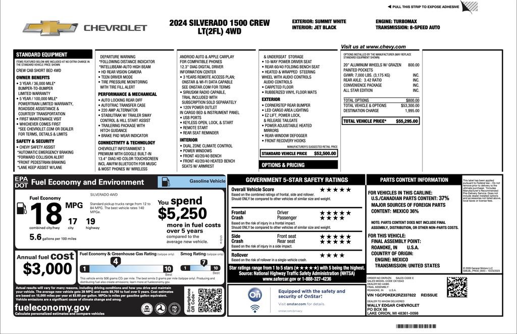 Used 2024 Chevrolet Silverado 1500 LT AWD/4WD image 2