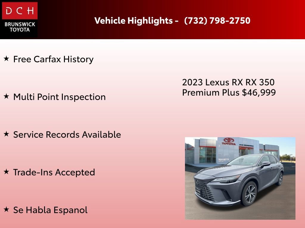 Used 2023 Lexus RX 350 Premium Plus w/ Accessory Package (Z1) image 4