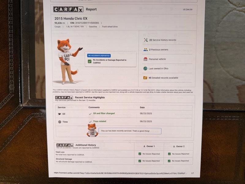 Used 2015 Honda Civic EX image 20