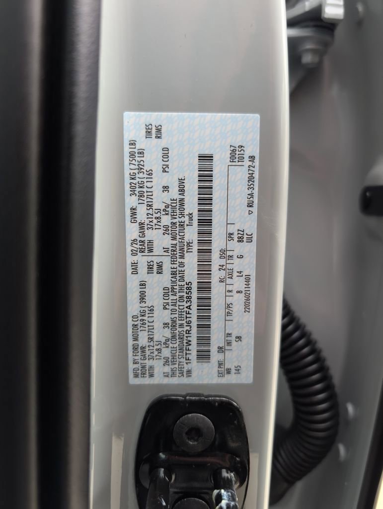 New 2026 Ford F150 Raptor w/ Equipment Group 803A Raptor R image 37