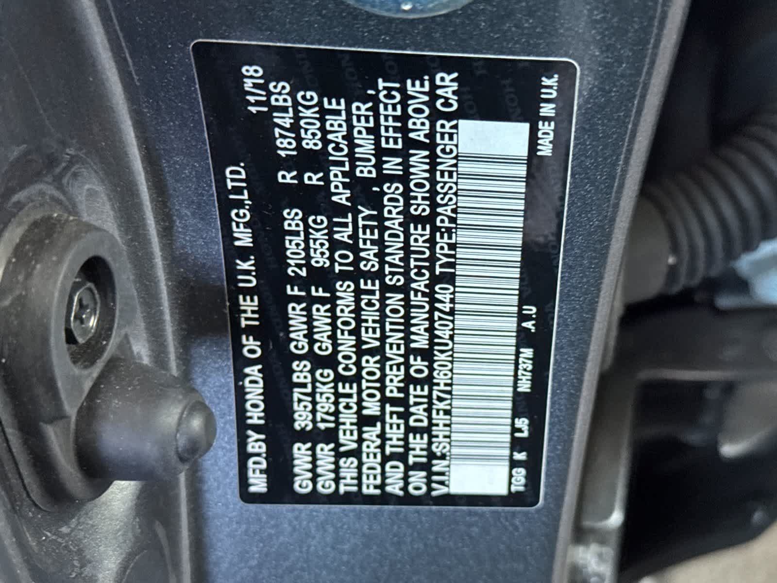 Used 2019 Honda Civic EX image 31