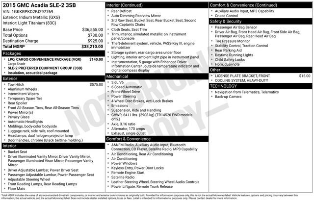 Used 2015 GMC Acadia SLE image 4