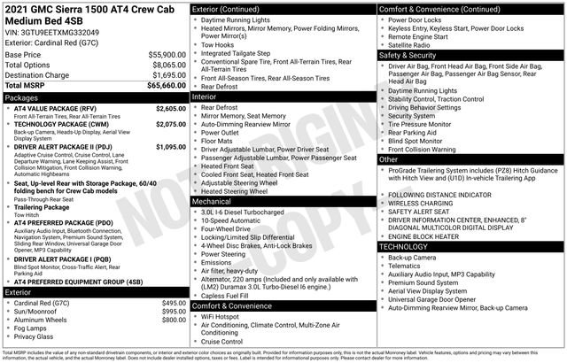 Used 2021 GMC Sierra 1500 AT4 w/ AT4 Value Package AWD/4WD image 26