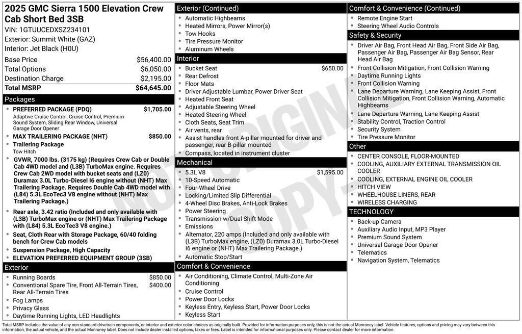 Used 2025 GMC Sierra 1500 Elevation w/ Preferred Package AWD/4WD image 5