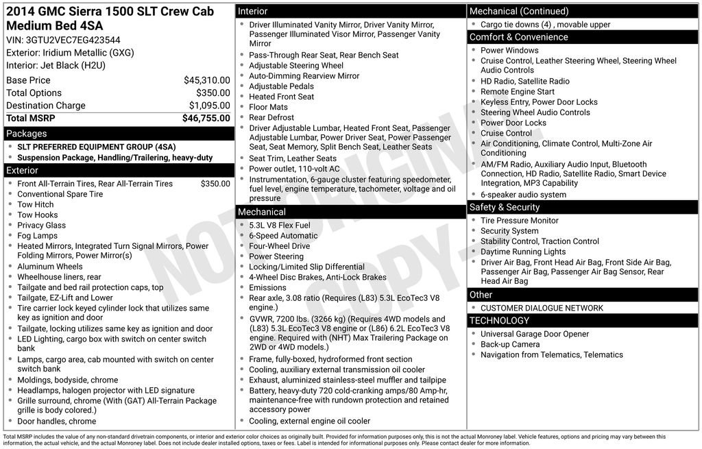 Used 2014 GMC Sierra 1500 SLT AWD/4WD image 32