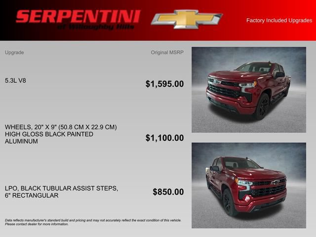 Used 2025 Chevrolet Silverado 1500 RST w/ LPO, Liner Protection Package AWD/4WD image 4