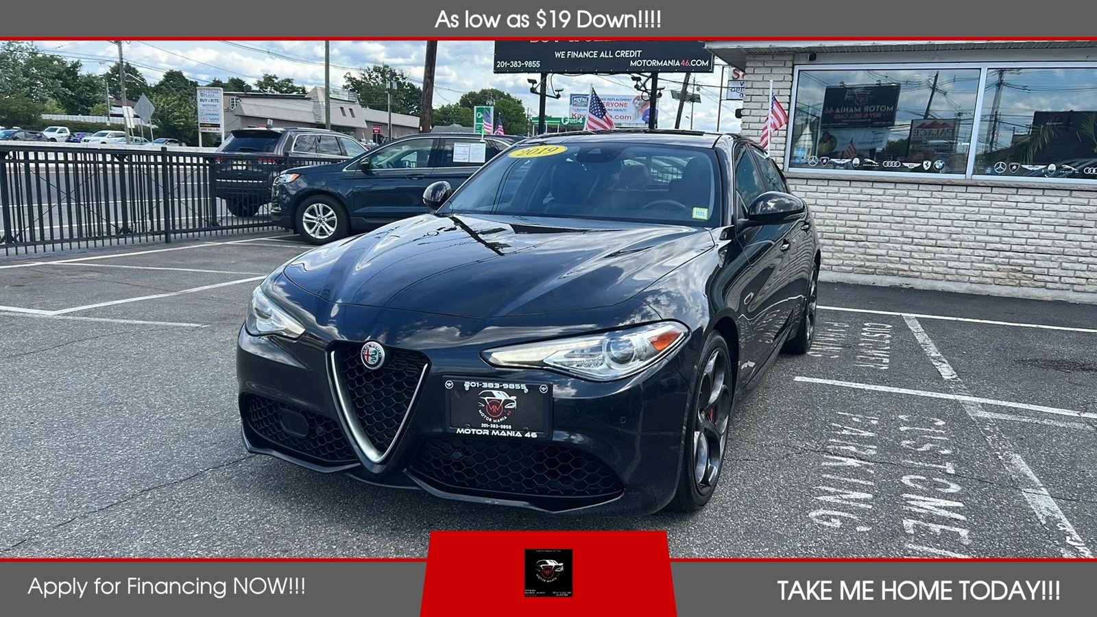 Used 2019 Alfa Romeo Giulia Ti Sport w/ Quick Order Package 22S Sport AWD/4WD image 1