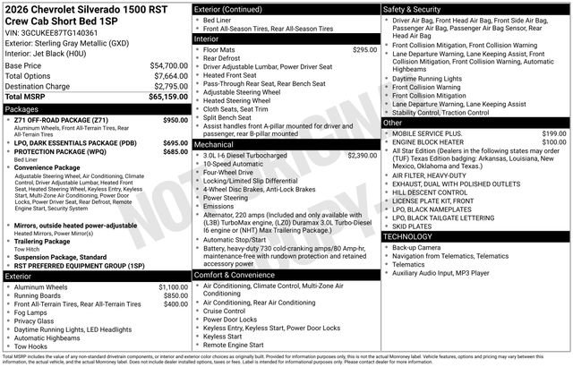 New 2026 Chevrolet Silverado 1500 RST w/ Z71 Off-Road Package image 45