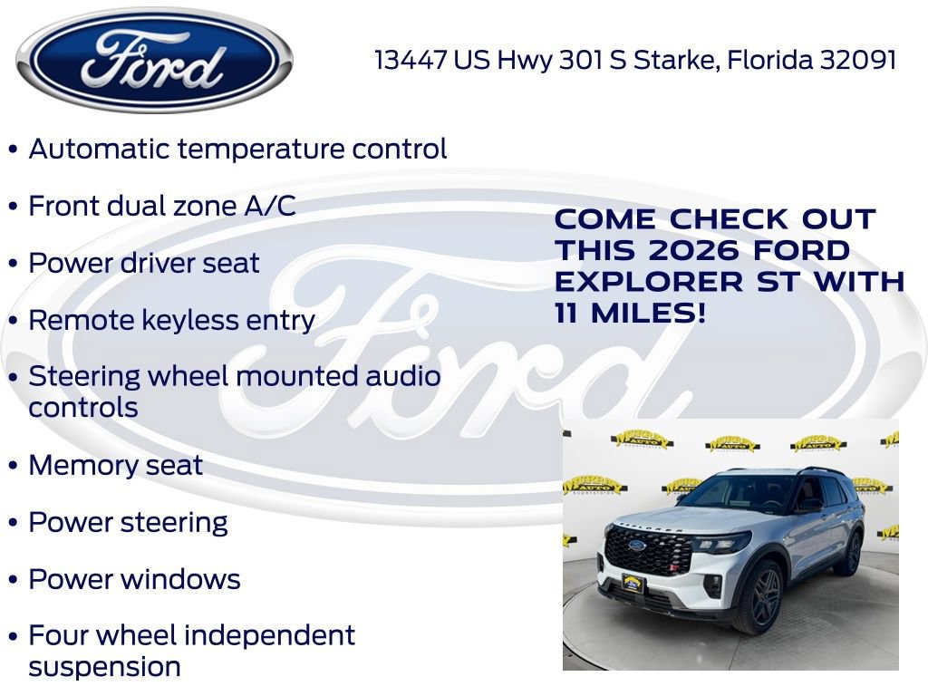 New 2026 Ford Explorer ST w/ Sun And Sound Package image 30