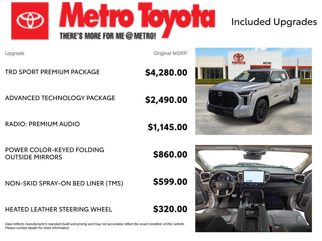 Used 2024 Toyota Tundra SR5 w/ TRD Sport Premium Package AWD/4WD image 4
