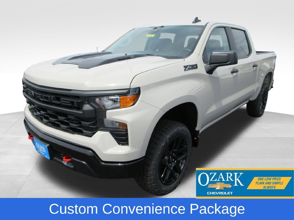 New 2026 Chevrolet Silverado 1500 Custom Trail Boss w/ LPO, Dark Essentials Package AWD/4WD 360° Tour
