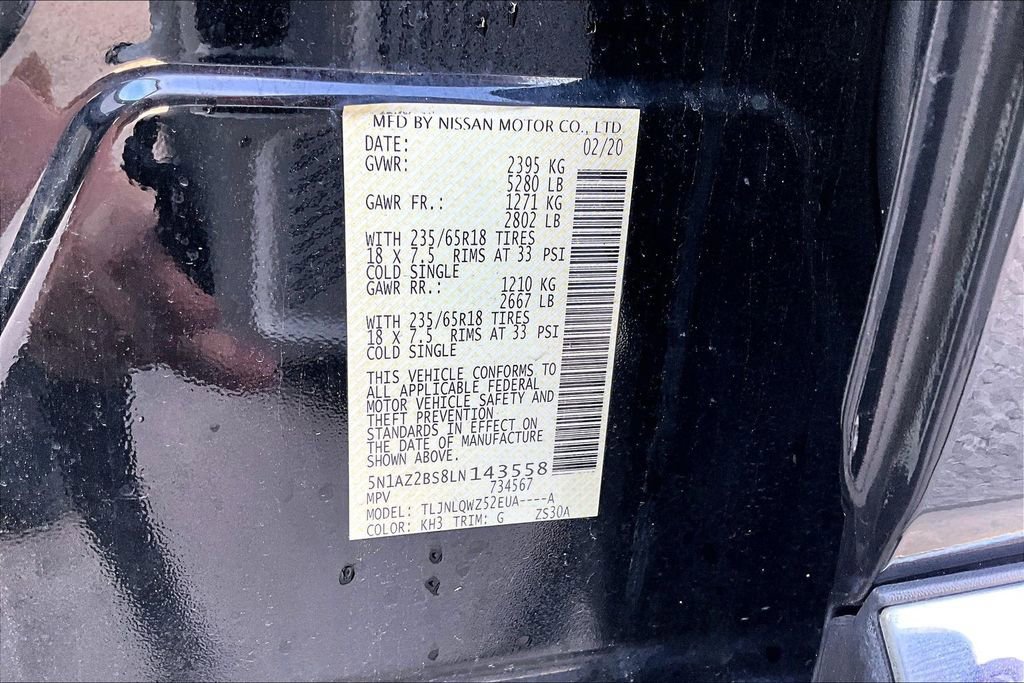 Used 2020 Nissan Murano SV image 36