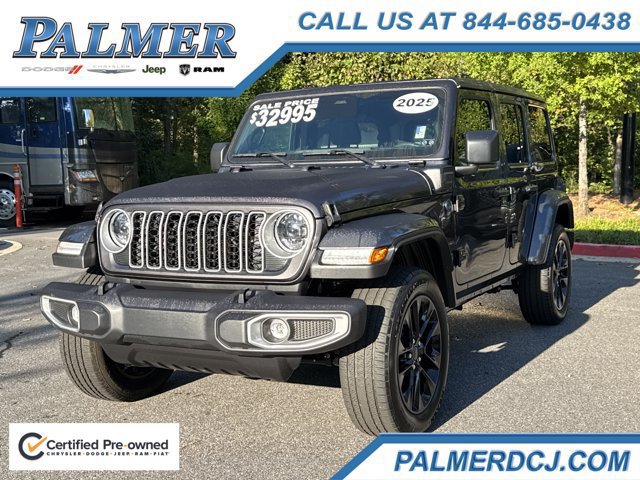 Certified 2025 Jeep Wrangler Unlimited Sahara w/ Safety Group AWD/4WD image 1