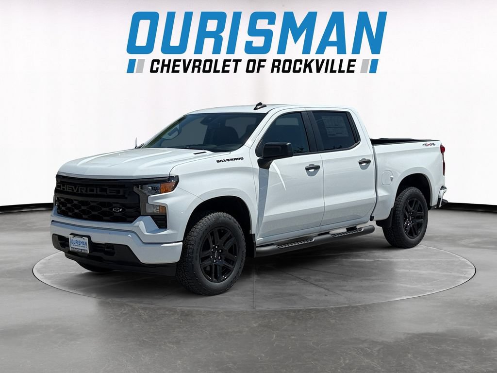 New 2026 Chevrolet Silverado 1500 Custom w/ Turbomax Blackout Package AWD/4WD image 2