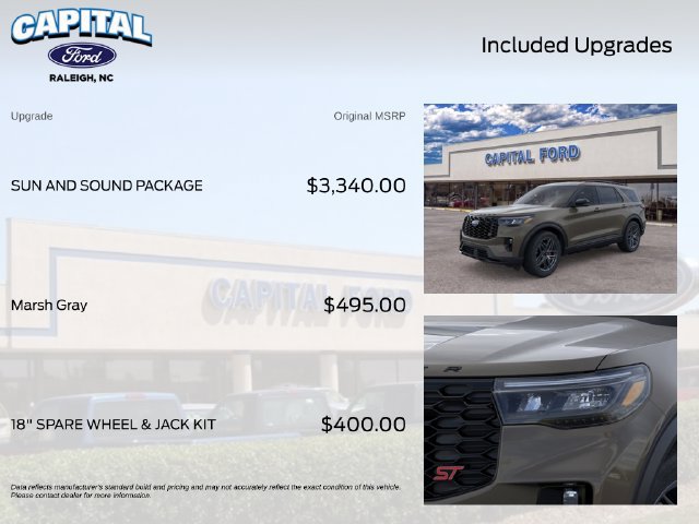 New 2026 Ford Explorer ST w/ Sun And Sound Package AWD/4WD image 5