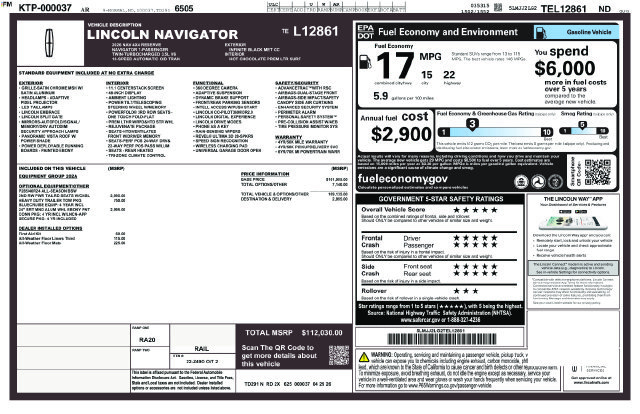 New 2026 Lincoln Navigator Reserve AWD/4WD image 23