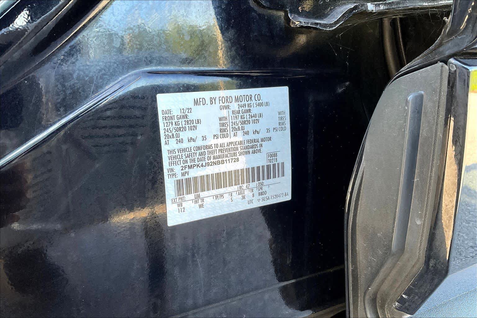 Used 2022 Ford Edge ST-Line w/ Class II Trailer Tow Package AWD/4WD image 67