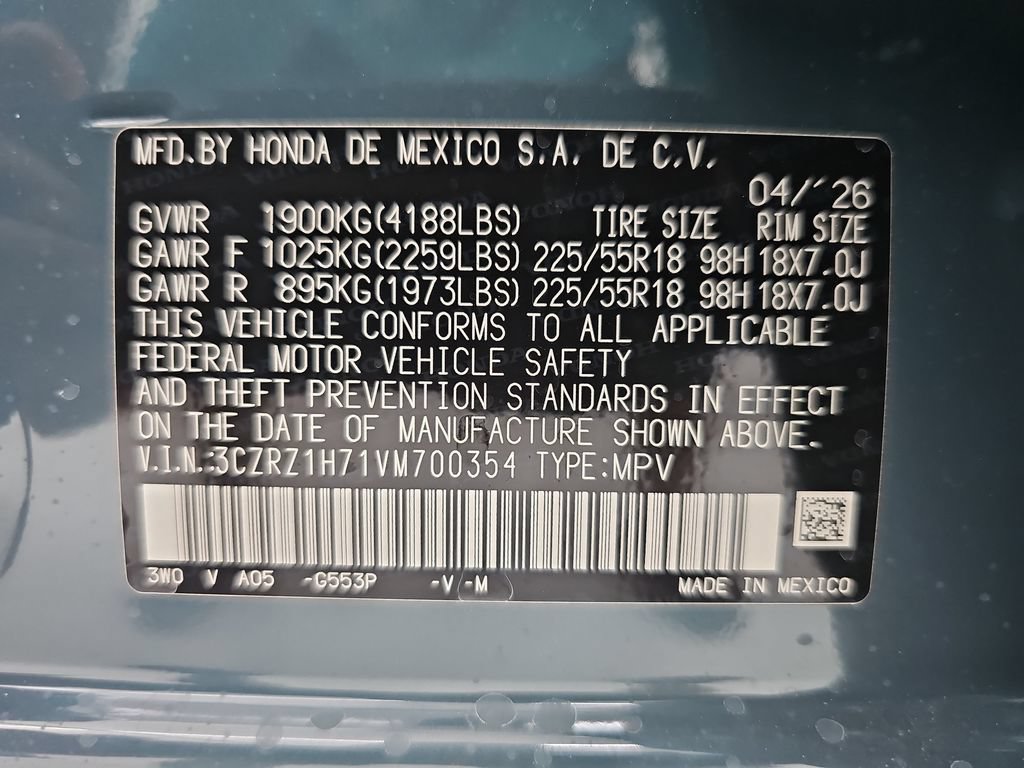 New 2027 Honda HR-V EX-L image 45