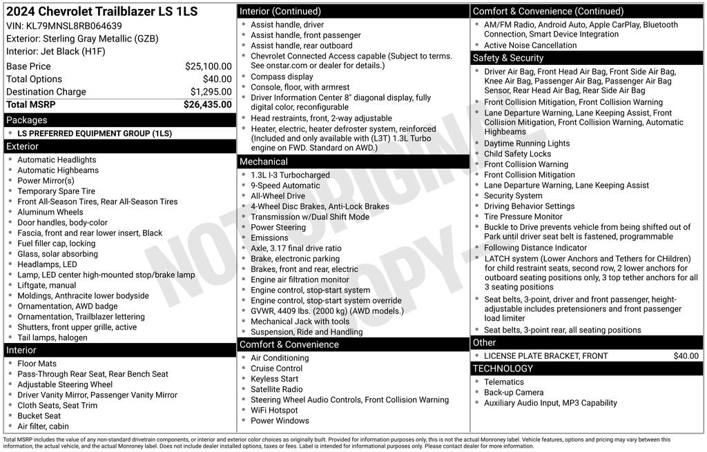 Used 2024 Chevrolet TrailBlazer LS image 3