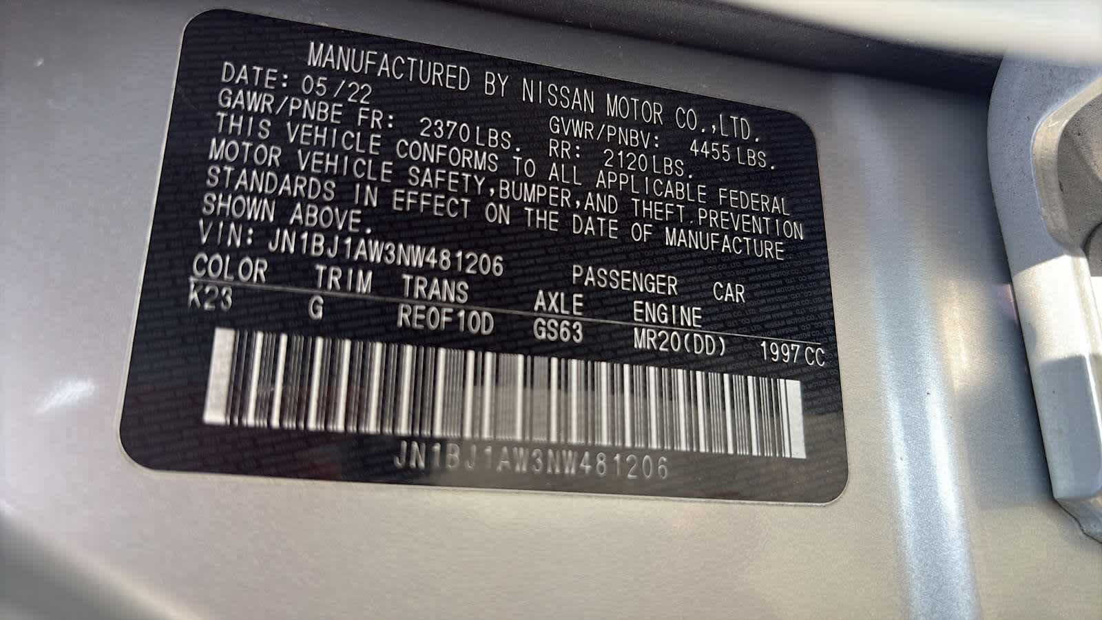 Used 2022 Nissan Rogue Sport S AWD/4WD image 15