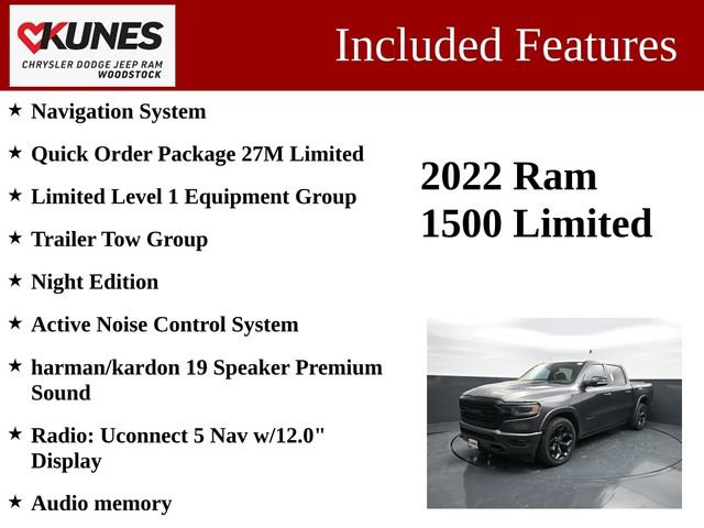 Used 2022 RAM 1500 Limited AWD/4WD image 3