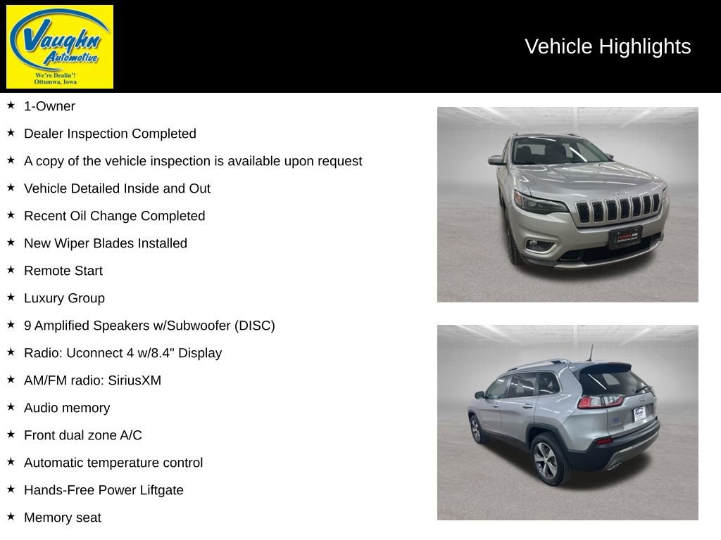 Used 2019 Jeep Cherokee Limited w/ Luxury Group image 2
