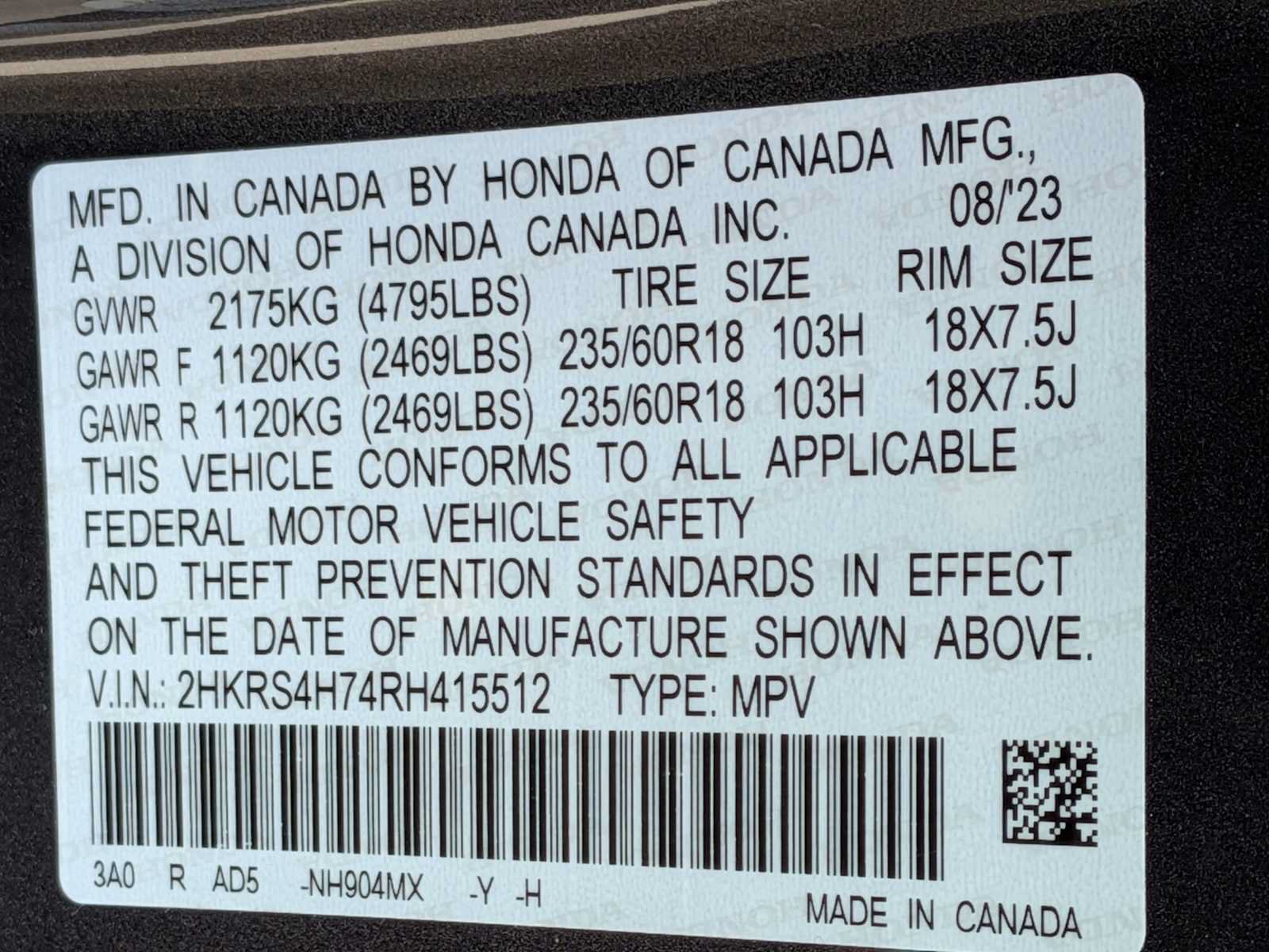 Certified 2024 Honda CR-V EX-L image 31