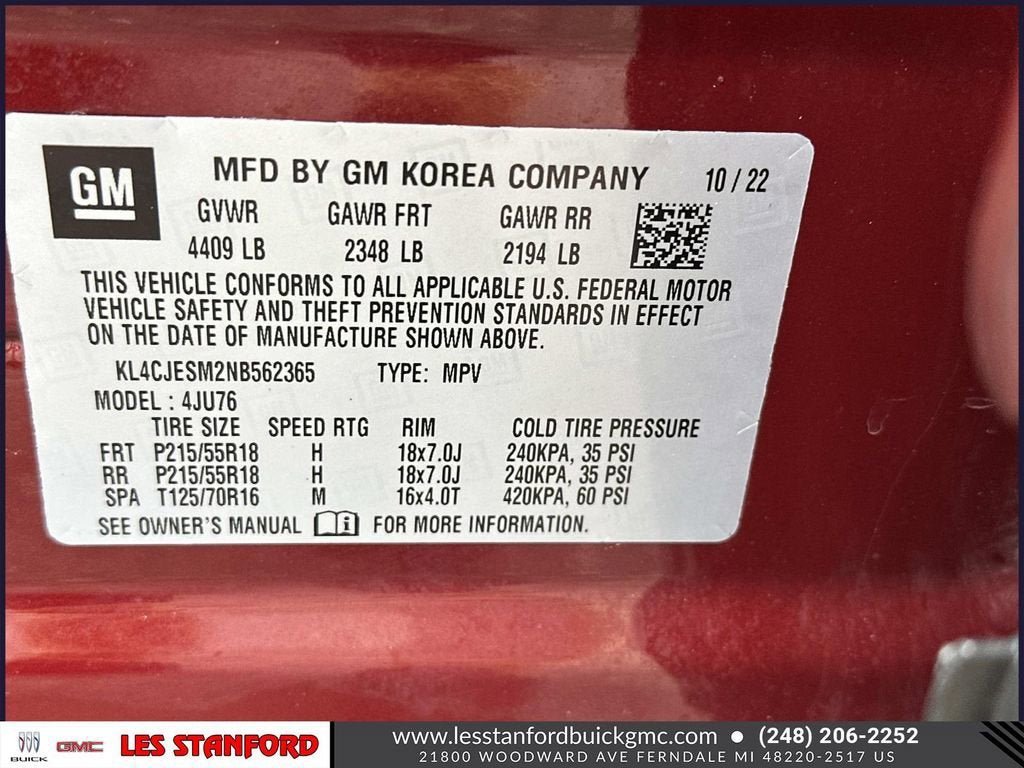 Used 2022 Buick Encore Preferred w/ Safety Package AWD/4WD image 19