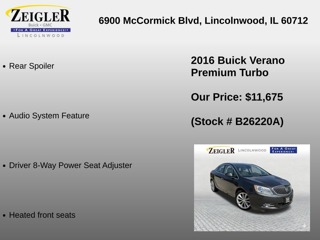 Used 2016 Buick Verano Premium FWD image 12