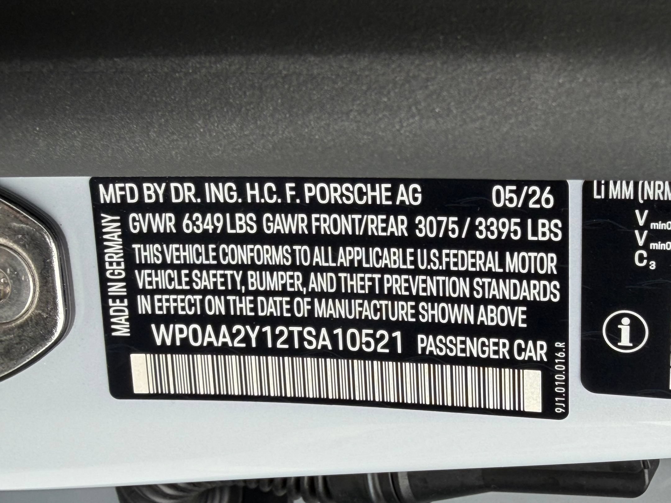 New 2026 Porsche Taycan AWD/4WD image 20