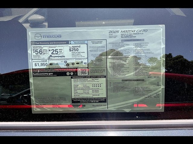 New 2025 MAZDA CX-70 Plug-In Hybrid w/ Premium Plus AWD/4WD image 63