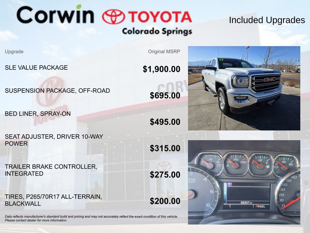 Used 2017 GMC Sierra 1500 SLE w/ SLE Value Package image 4