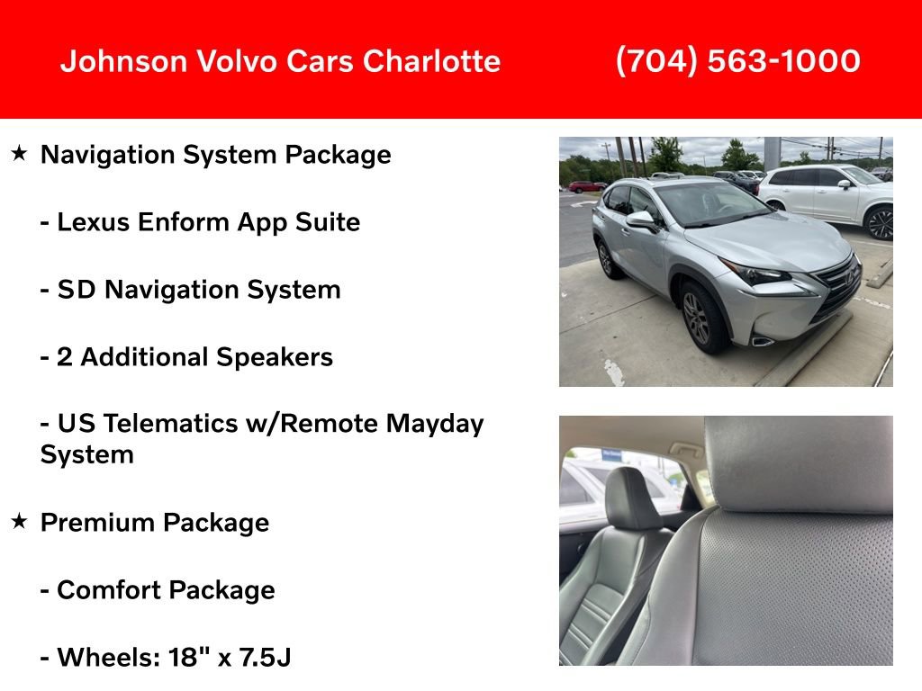 Used 2015 Lexus NX 200t FWD w/ Premium Package image 6