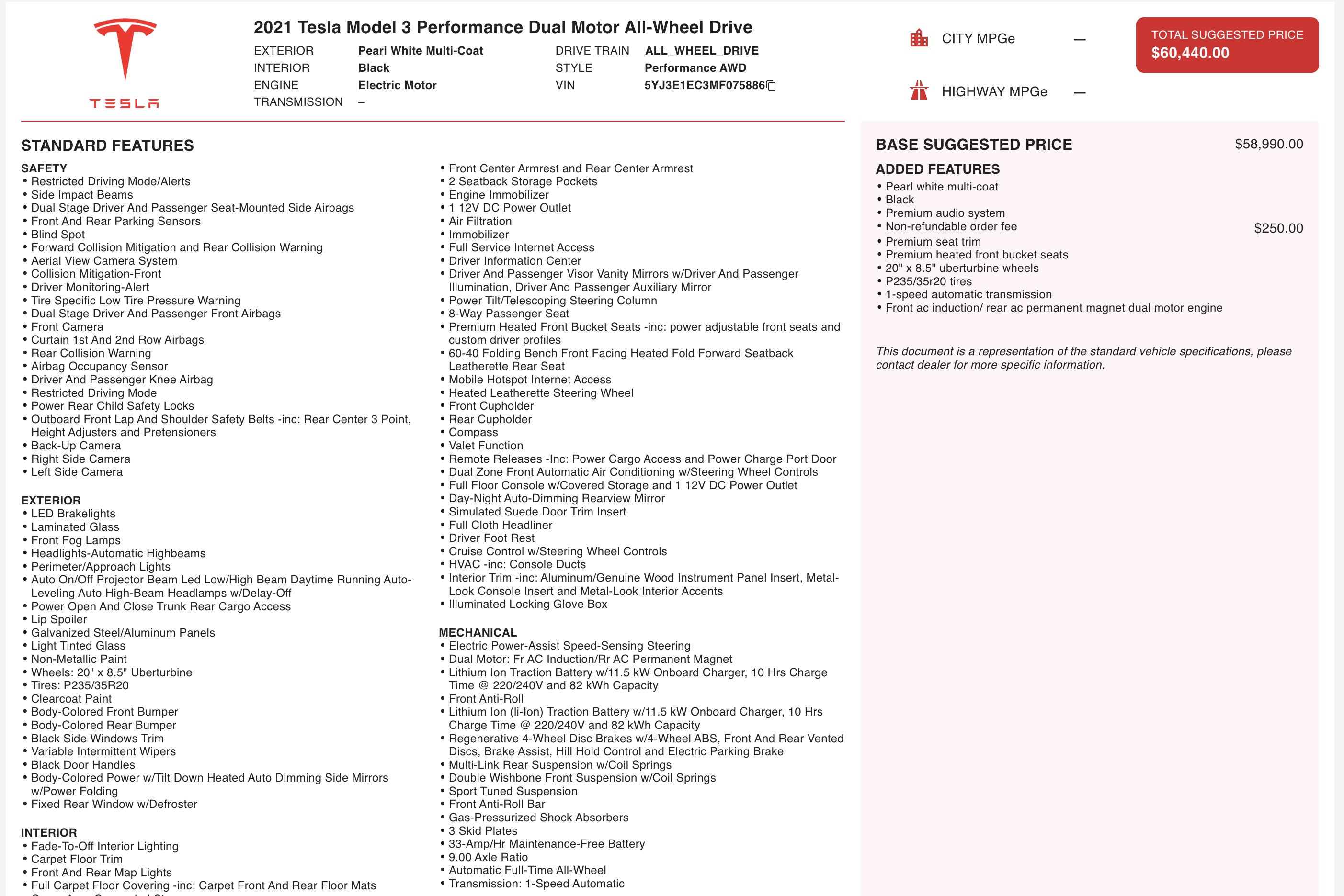 Used 2021 Tesla Model 3 Performance image 5