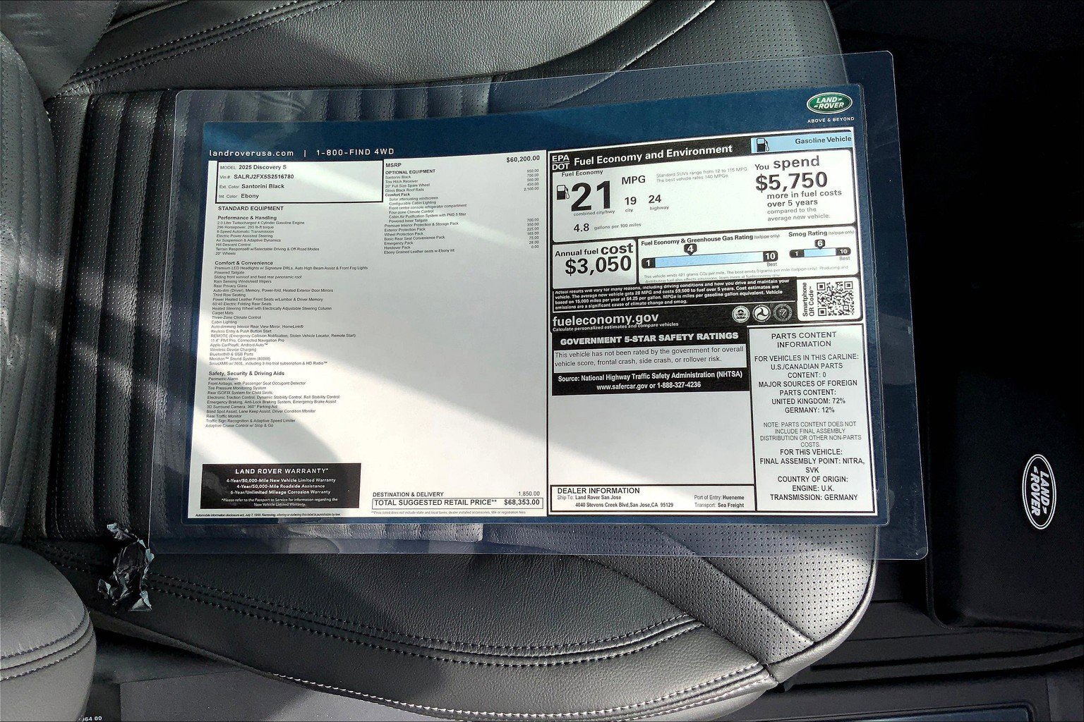 New 2025 Land Rover Discovery S image 15
