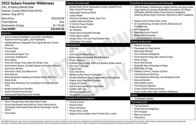Used 2022 Subaru Forester Wilderness image 15